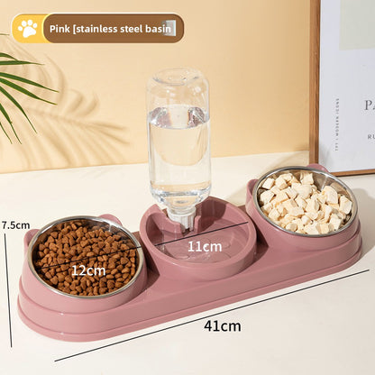Automatic Refill Pet Food and Water Bowl