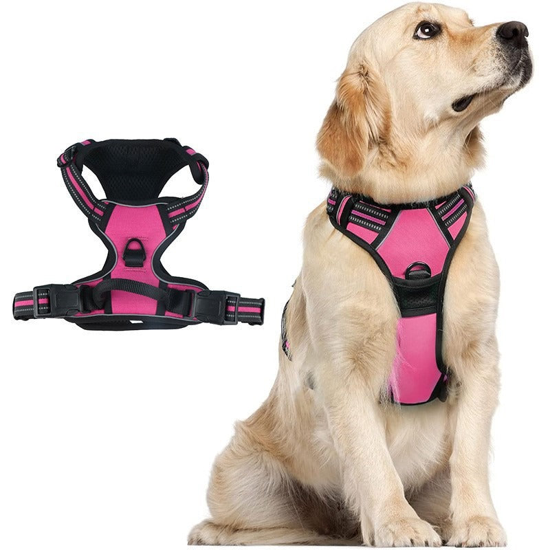 Reflective Dog Harness Vest with Leash
