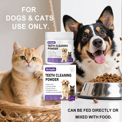 Pet Dental Cleaning Powder for Cats and Dogs