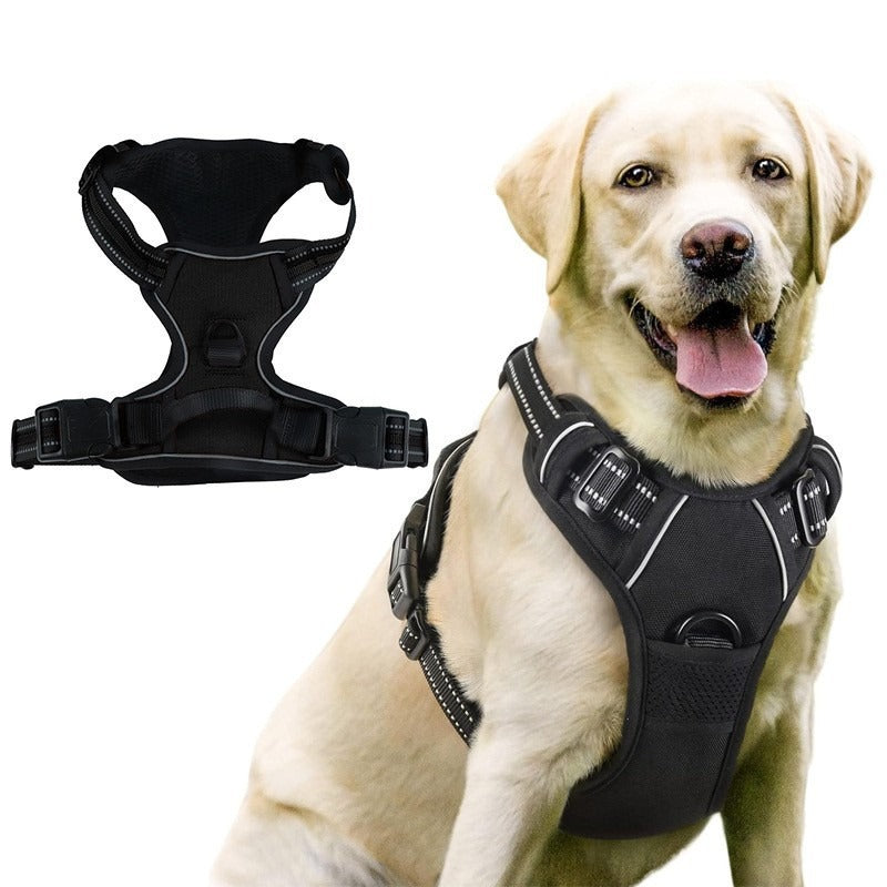 Reflective Dog Harness Vest with Leash