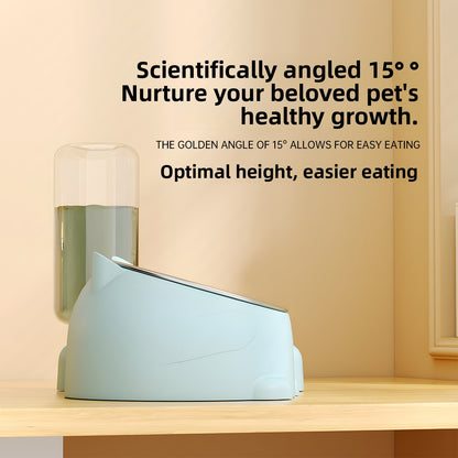 Automatic Refill Pet Food and Water Bowl Set