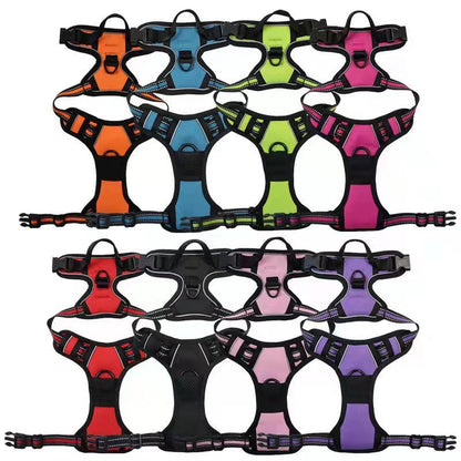 Reflective Dog Harness Vest with Leash
