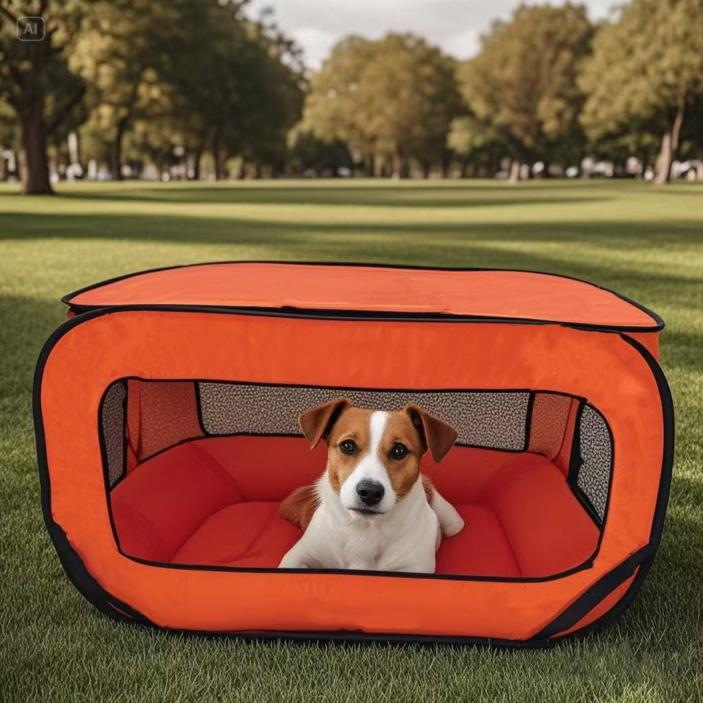 Foldable Breathable Pet Cage for Small Dogs