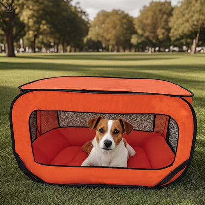 Foldable Breathable Pet Cage for Small Dogs