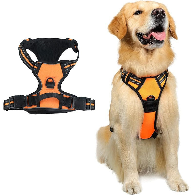 Reflective Dog Harness Vest with Leash