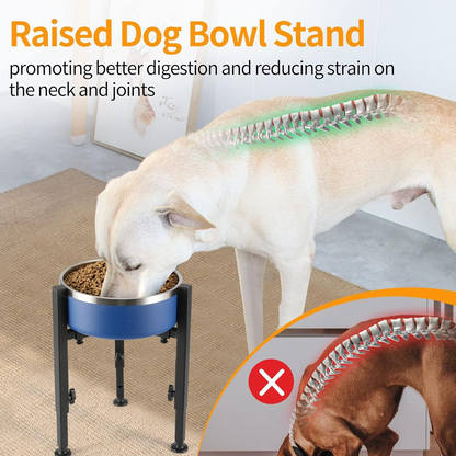 Adjustable Elevated Dog Bowl Stand