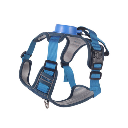 Automatic Retractable Dog Harness Vest with Reflective Strips