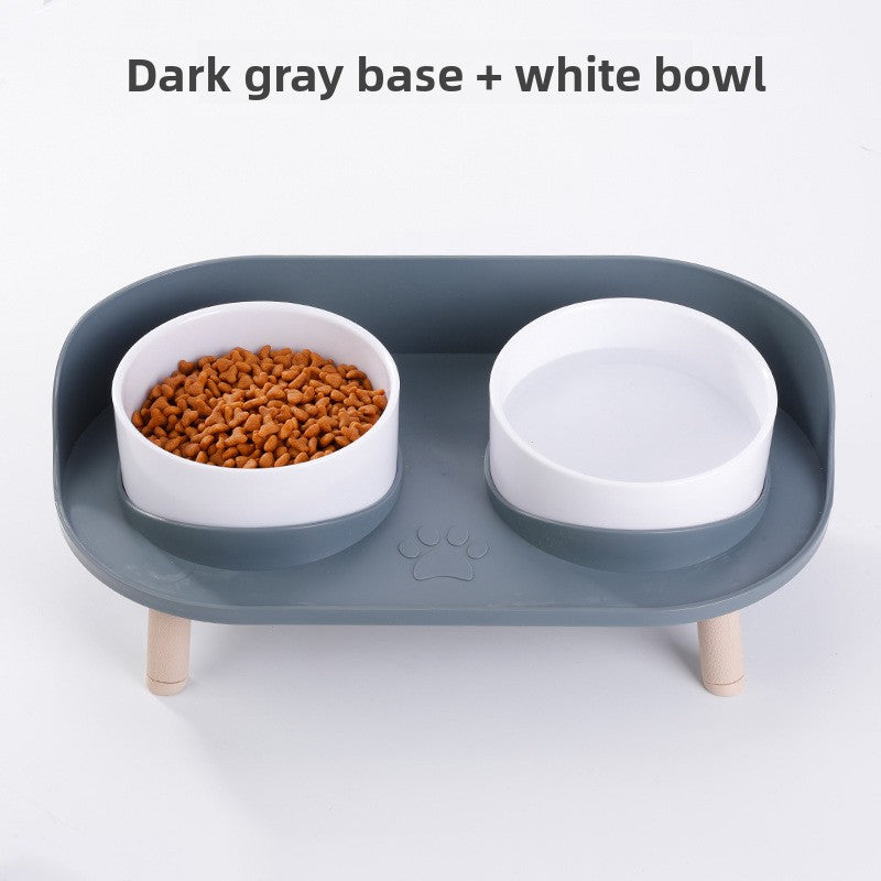 Half-Moon Double Food Bowl