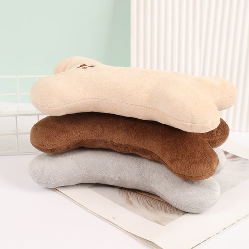 Durable Plush Bone Toy for Cats and Dogs