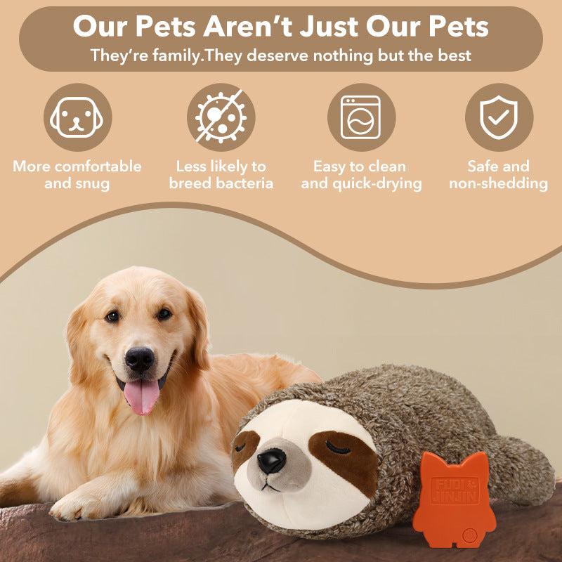 Soothing Plush Pet Toy with Heartbeat