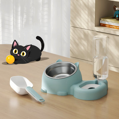 Automatic Refill Pet Food and Water Bowl Set