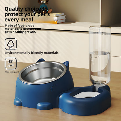 Automatic Refill Pet Food and Water Bowl Set