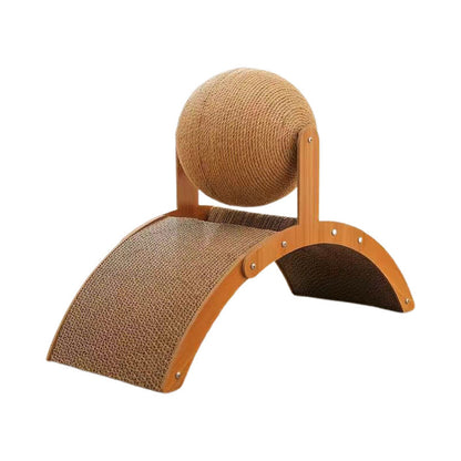 Vertical Cat Scratching Board with Ferris Wheel Ball