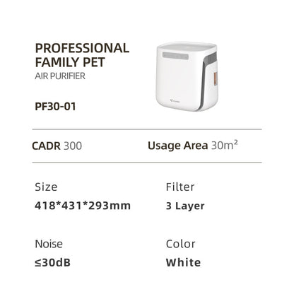 Kegao Cross-Border New Product Xiaobai Pet Air Purifier Household Sterilization, Hair Absorption, Deodorization and Purification Machine Living Room