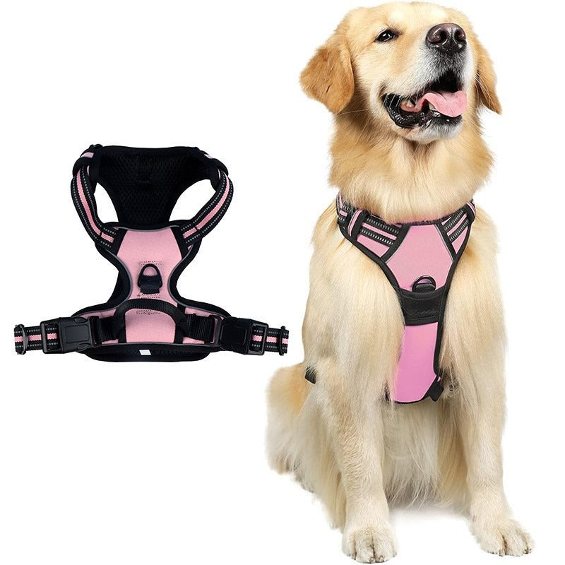 Reflective Dog Harness Vest with Leash