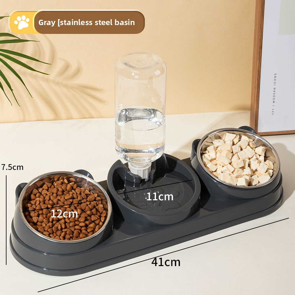 Automatic Refill Pet Food and Water Bowl