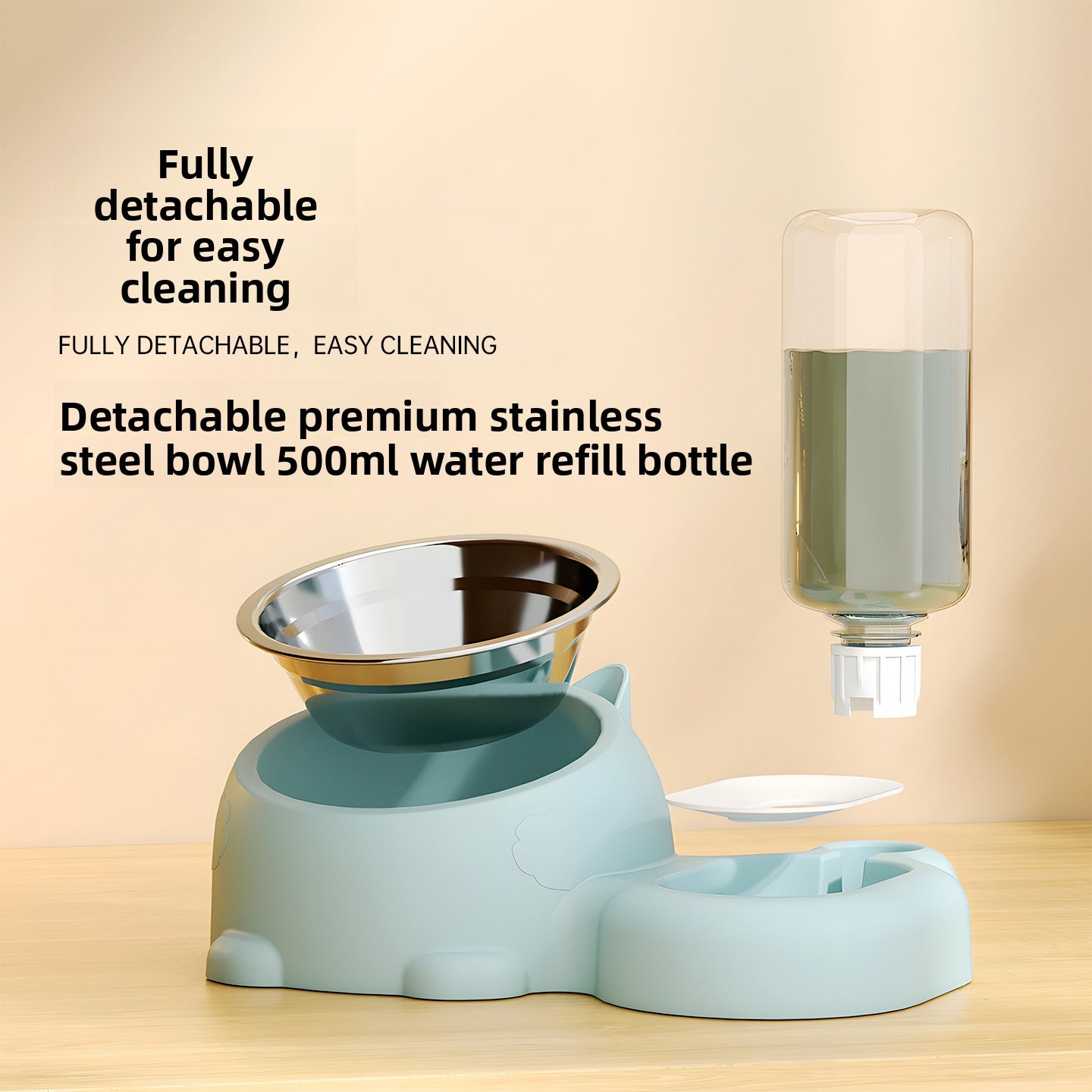 Automatic Refill Pet Food and Water Bowl Set