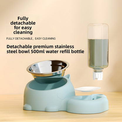 Automatic Refill Pet Food and Water Bowl Set