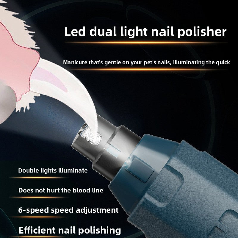 Electric Pet Nail Grinder with LED Light