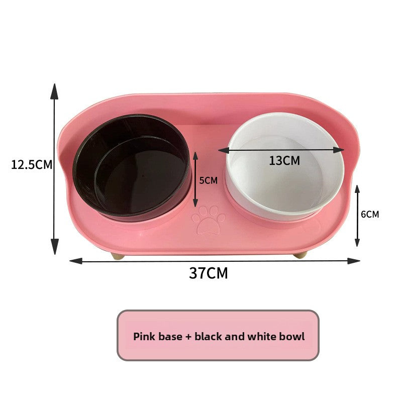 Half-Moon Double Food Bowl