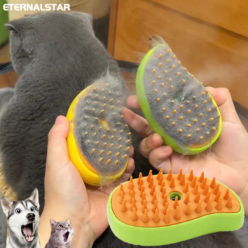 Electric Spray Pet Grooming Brush for Dogs & Cats