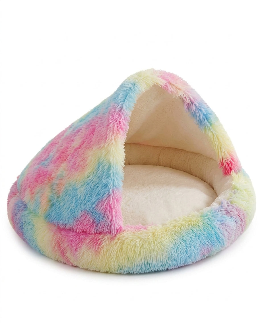 Plush Enclosed Pet Bed with Waterproof Option