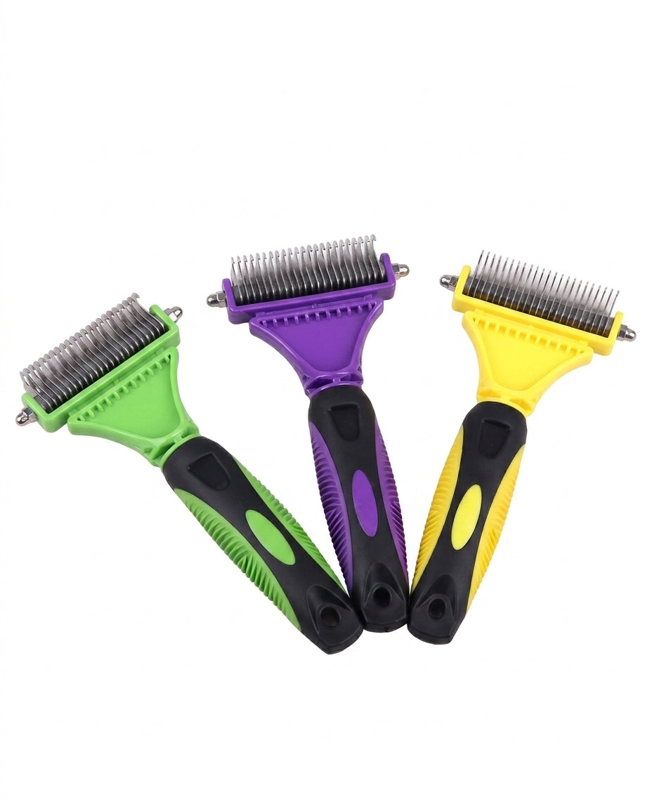 Stainless Steel Pet Dematting & Deshedding Comb