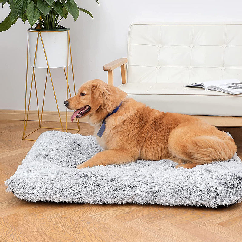 Plush Long-Hair Pet Mat for Cats & Dogs