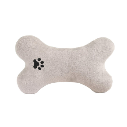 Durable Plush Bone Toy for Cats and Dogs