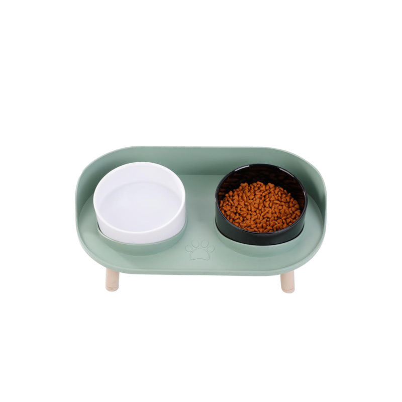 Half-Moon Double Food Bowl