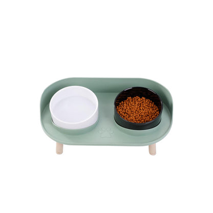 Half-Moon Double Food Bowl