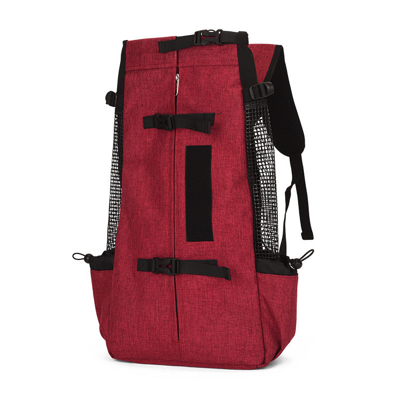 Double Shoulder Pet Backpack for Medium Dogs Outdoor Travel