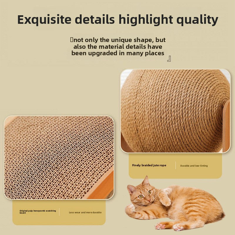 Vertical Cat Scratching Board with Ferris Wheel Ball
