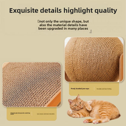 Vertical Cat Scratching Board with Ferris Wheel Ball
