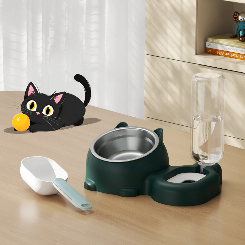 Automatic Refill Pet Food and Water Bowl Set