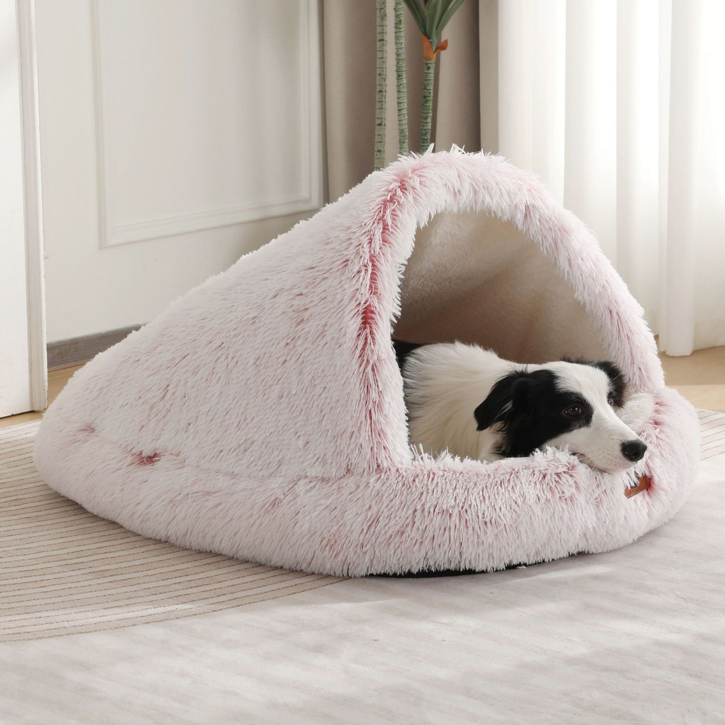 Plush Enclosed Pet Bed with Waterproof Option