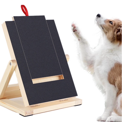 Solid Wood Dog Nail Grinding Scratching Board