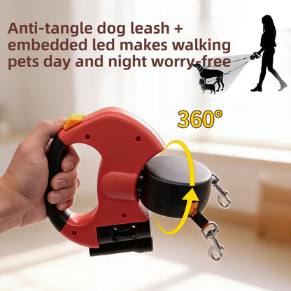 Retractable Dual Head Pet Leash