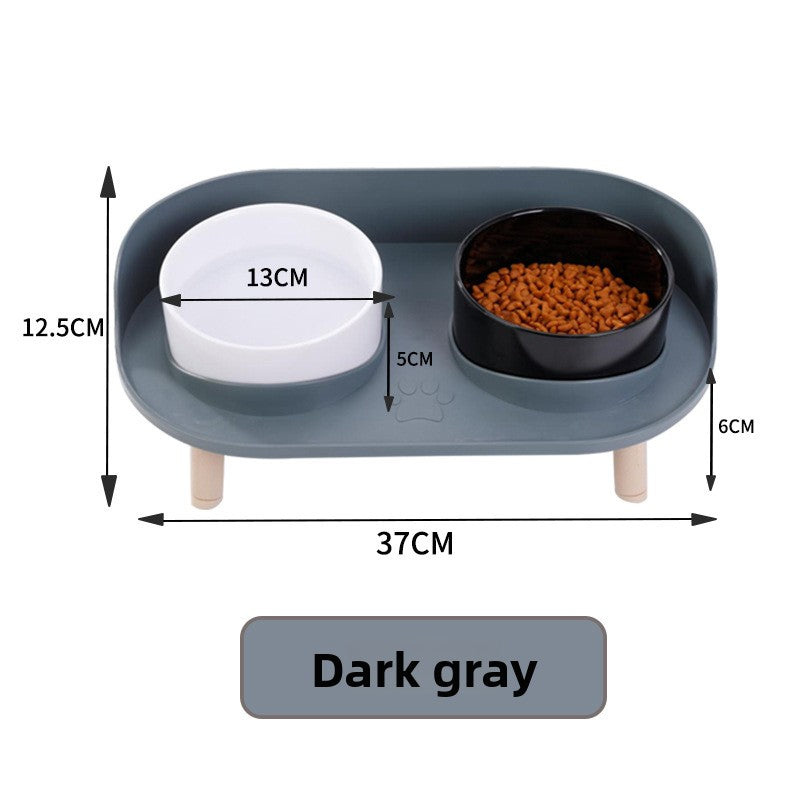 Half-Moon Double Food Bowl