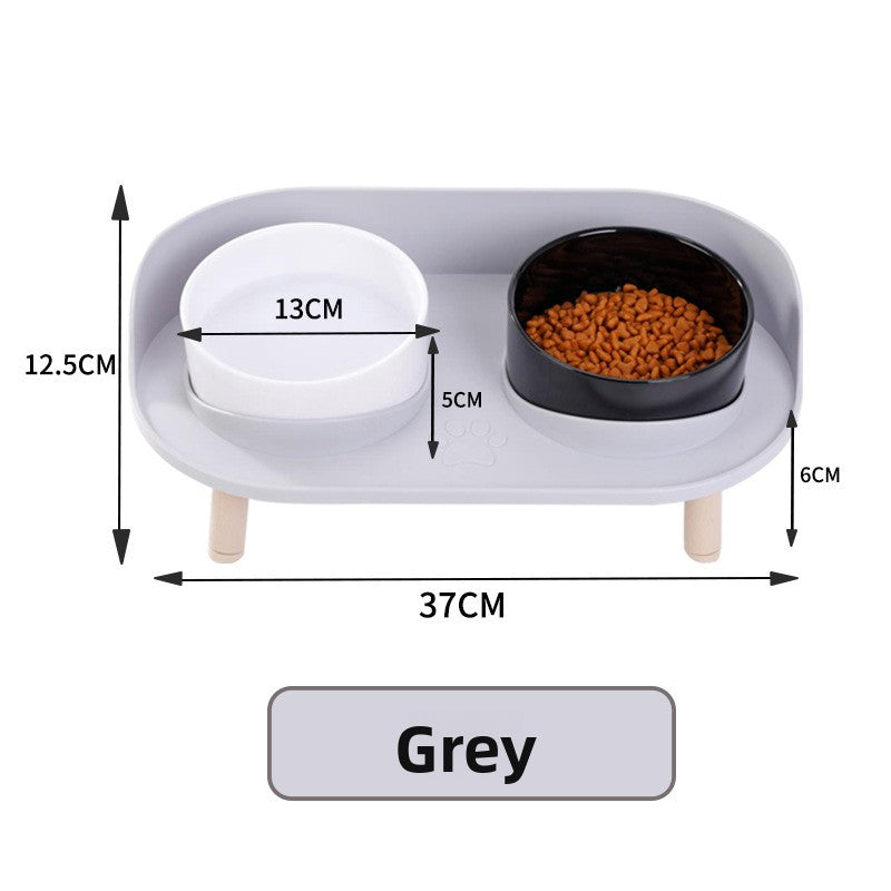 Half-Moon Double Food Bowl