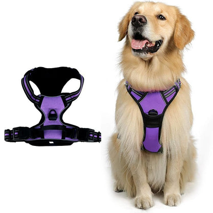 Reflective Dog Harness Vest with Leash