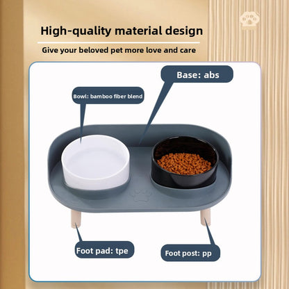 Half-Moon Double Food Bowl