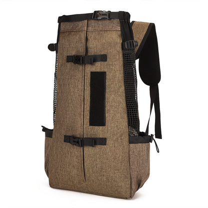 Double Shoulder Pet Backpack for Medium Dogs Outdoor Travel
