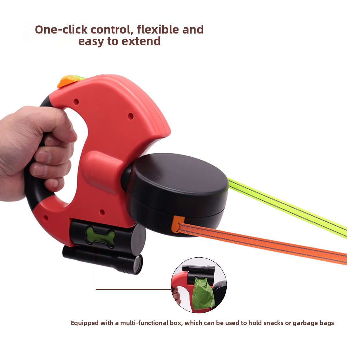 Retractable Dual Head Pet Leash