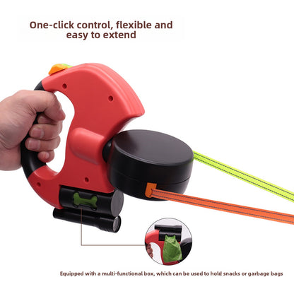 Retractable Dual Head Pet Leash