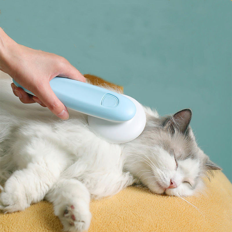 One-Click Self-Cleaning Pet Hair Removal Comb
