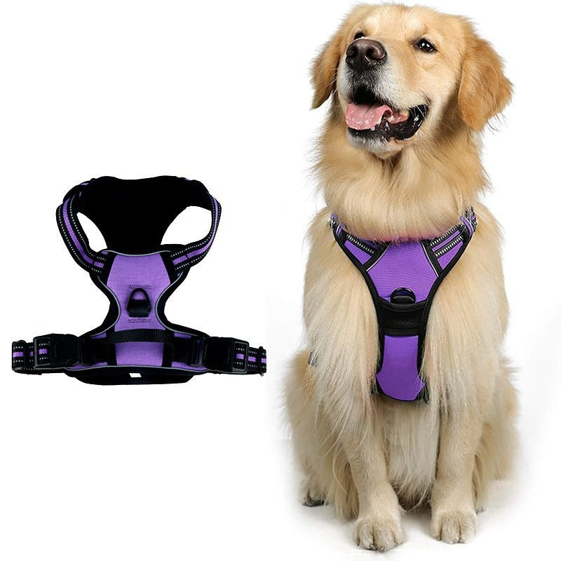 Reflective Dog Harness Vest with Leash
