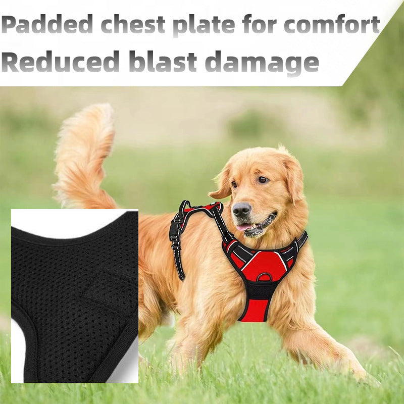 Reflective Dog Harness Vest with Leash