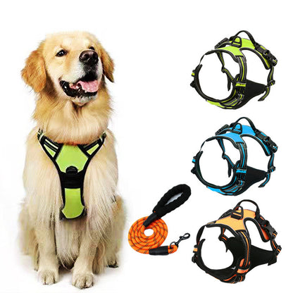 Reflective Dog Harness Vest with Leash