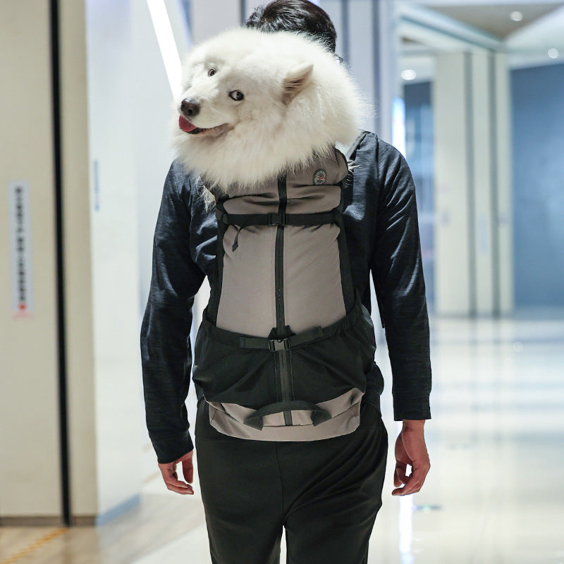 Multifunctional Outdoor Anti-Escape Dog Backpack for Large Breeds